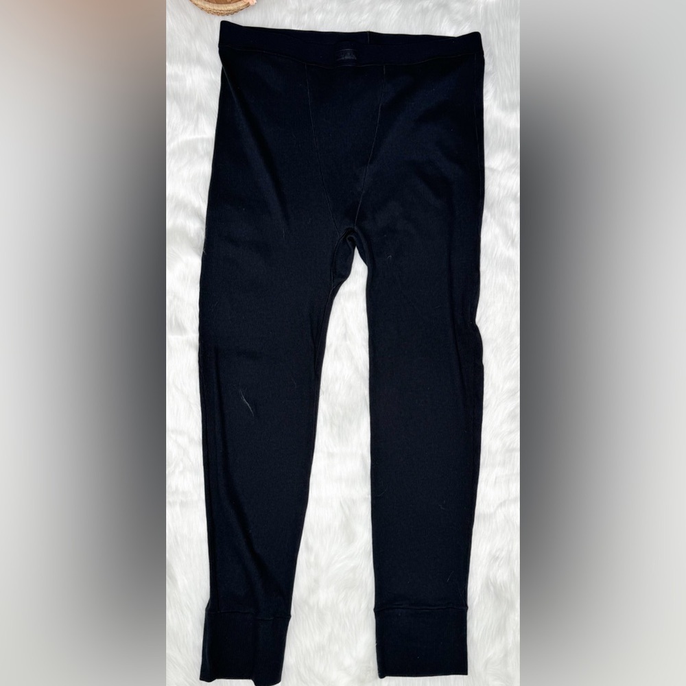 Skims NWT Ribbed Leggings lounge pants, 3XL, Soot Black - Picture 2 of 4